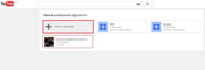 Selecione o canal desejado para vincular à sua página do Google+ (Foto: Reprodução/Paulo Finotti)