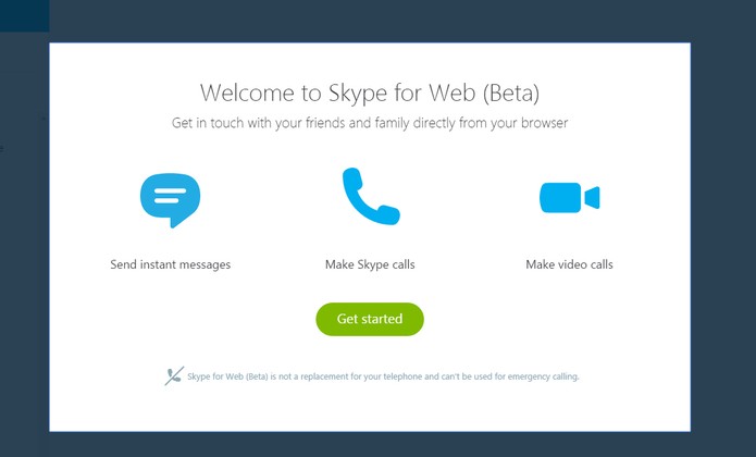 Skype web ainda apresenta alguns travamentos e a??es lentas na ver?o beta (Foto: Reprodu??o/Barbara Mannara)