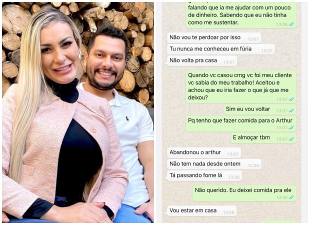Andressa Urach mostra conversa com ex-marido (Foto: Reprodução/Instagram)