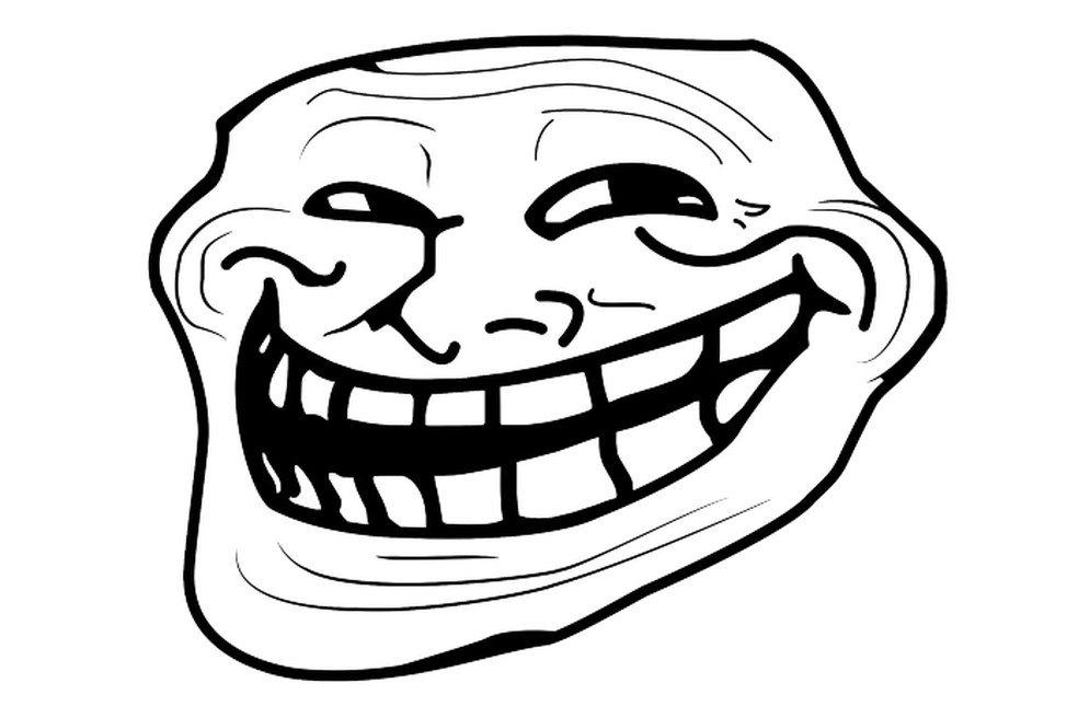 o Trollface foi um dos primeiros memes famosos da internet — Foto: Reprodução
