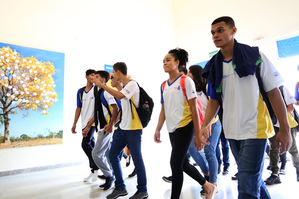 Alunos da rede estadual do Tocantins na escola — Foto: Márcio Vieira/Governo do Tocantins 