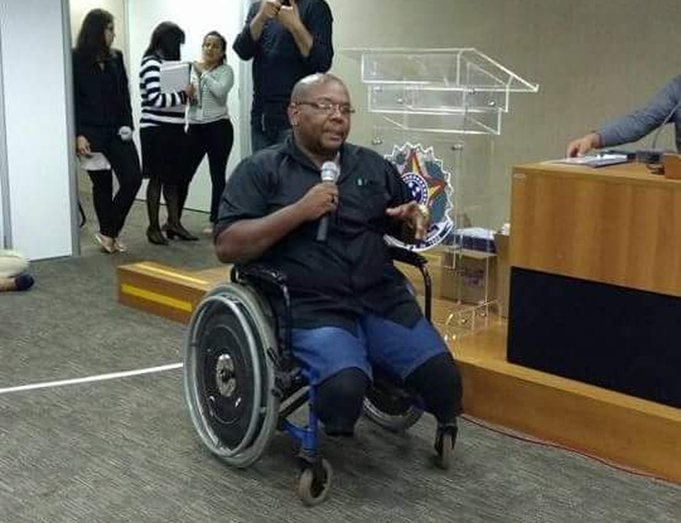 Joelson Silva vota desde 2014 em escola com acessibilidade â Foto: DivulgaÃ§Ã£o/Arquivo Pessoal