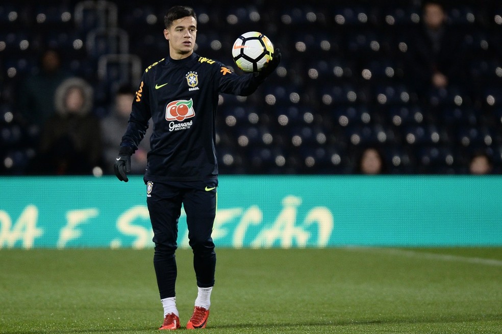 Philippe Coutinho, que joga na Inglaterra, ressalta amistoso em Wembley (Foto: Pedro Martins/MoWA Press)