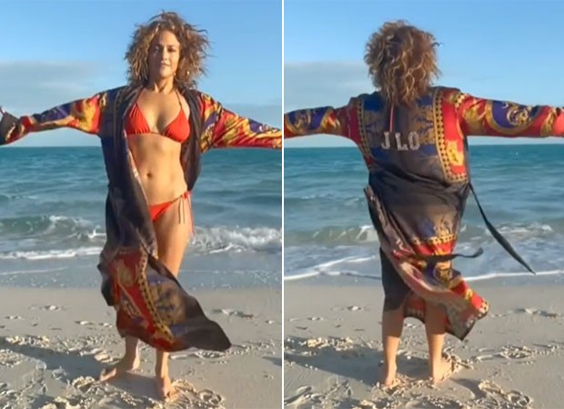 Jennifer Lopez na praia (Foto: Reprodução/Instagram)