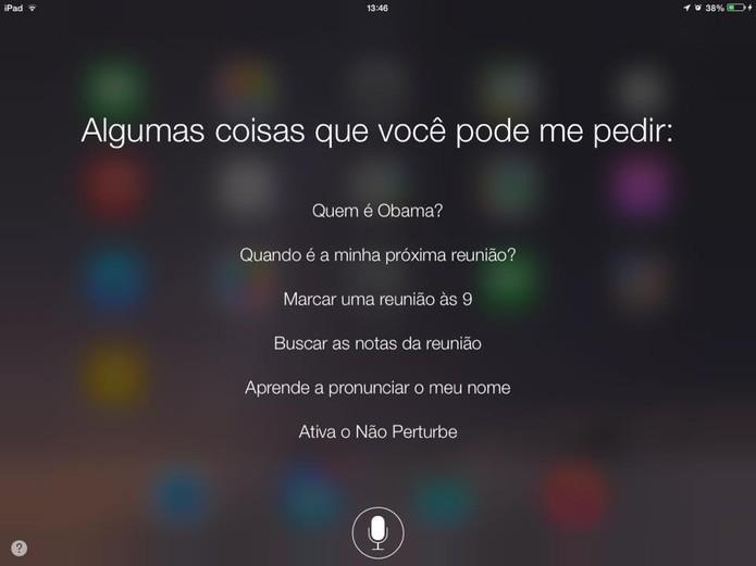 Assistente virtual Siri aprendeu a falar o Portugu?s do Brasil na nova atualiza??o (Foto: Reprodu??o/Elson de Souza)