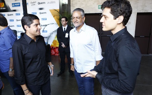 Isaac Edington, Presidente da Saltur, Antônio Carlos Magalhães Neto, Prefeito de Salvador e Danilo Saraiva, Editor-Chefe da QUEM