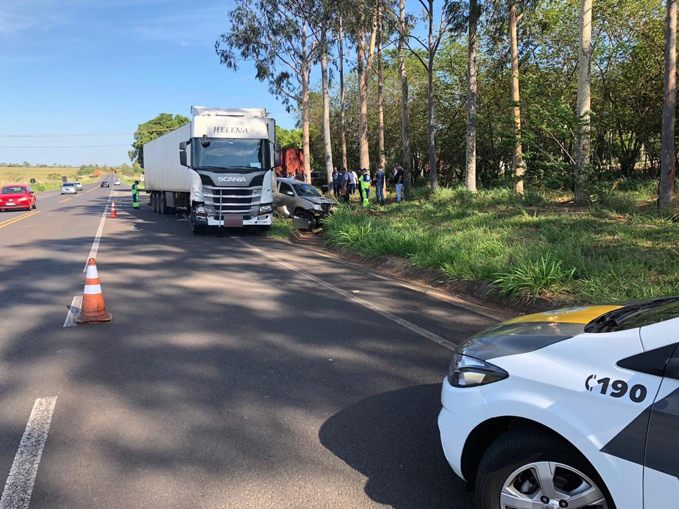 Agente penitenciário morreu em um acidente, em Martinópolis — Foto: David de Tarso/TV Fronteira