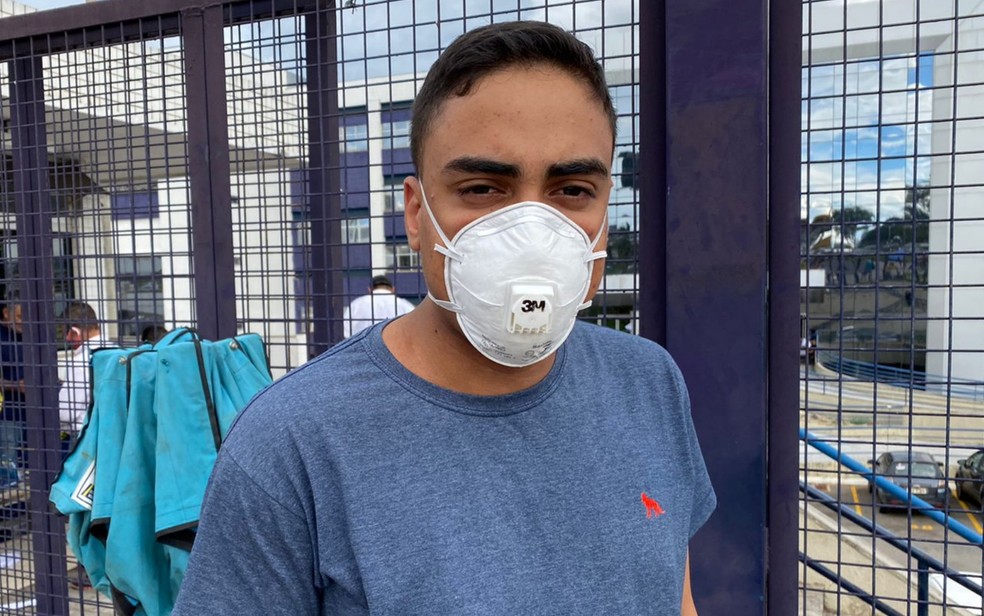 Aldair José, de 19 anos, fez o Enem em Goiânia, Goiás — Foto: Michel Gomes/g1