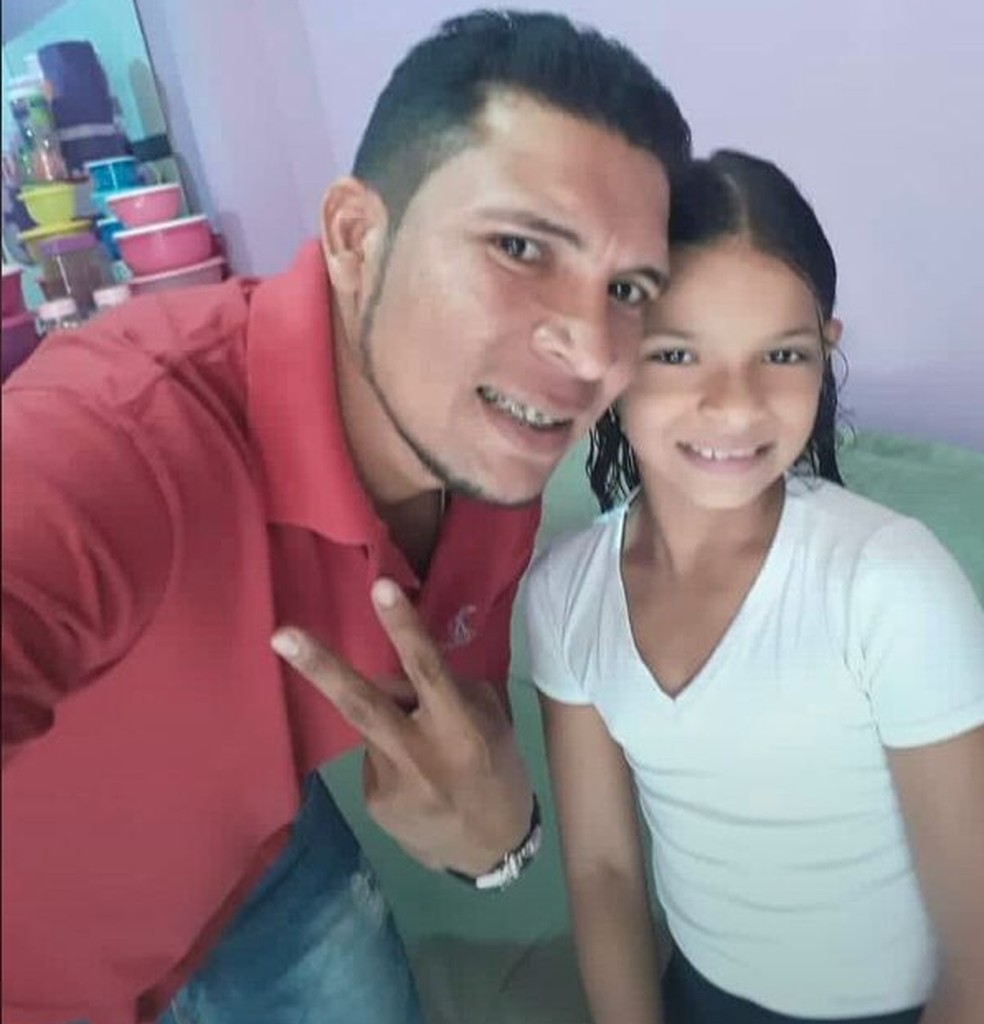 Pai e filha, de Governador Nunes Freire, estão entre as vítimas de chacina no Mato Grosso. — Foto: Arquivo Pessoal