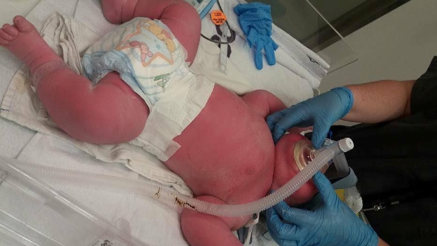 Menino nasceu com 7,4 quilos e 57 centmetros na Nova Zelndia