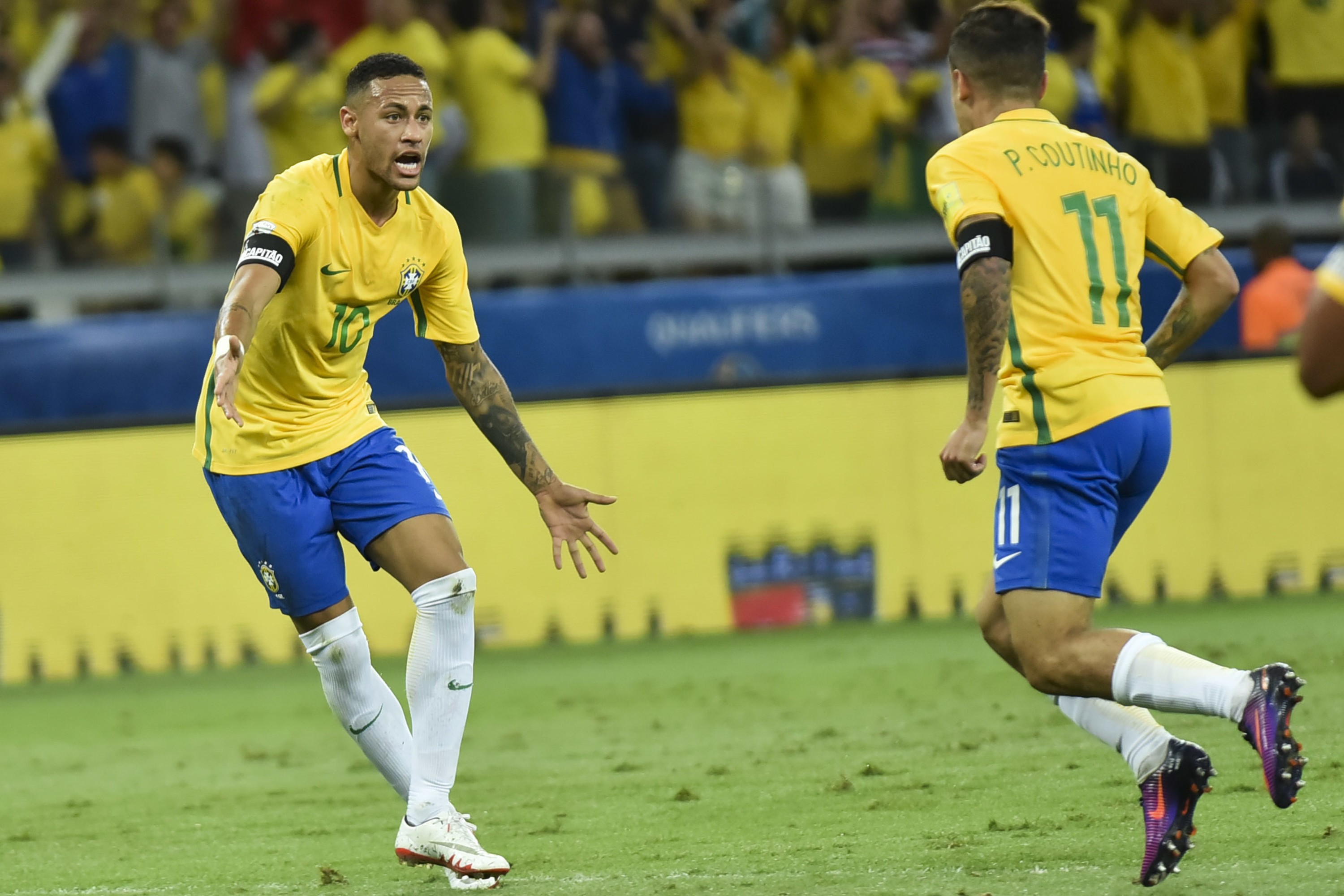 Neymar e Coutinho, futuros companheiros? (Foto: Getty Images)
