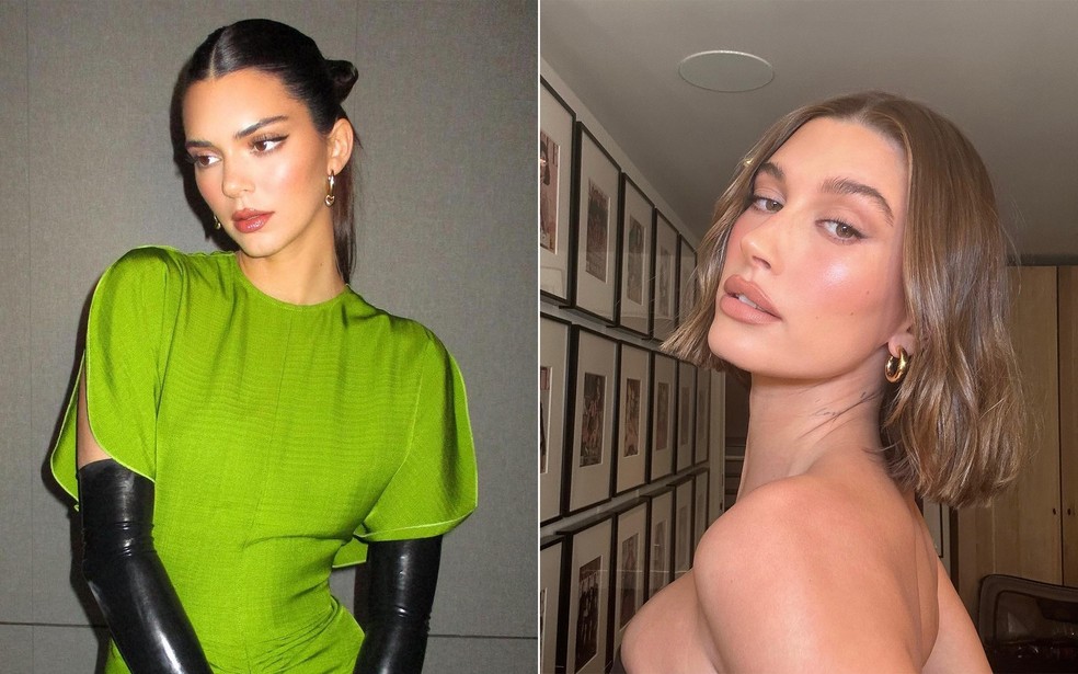 Mary Phillips é o nome por trás da maquiagem inversa de Kendall Jenner e Hailey Bieber — Foto: Reprodução/Instagram