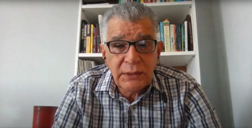 O ambientalista Djalma Weffort concedeu entrevista ao G1 — Foto: Reprodução