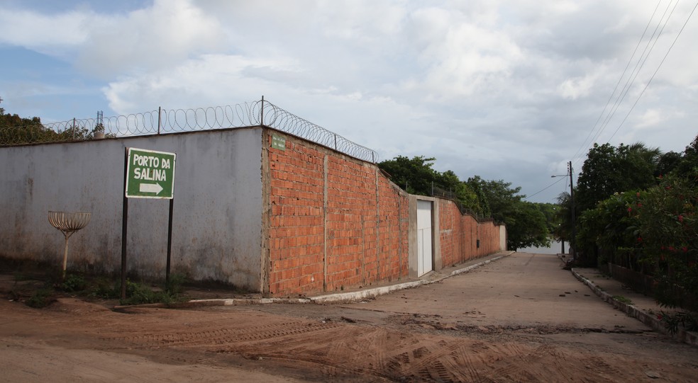 Entrada do Porto da Salina, próximo ao Porto do Mocajituba, em Paço do Lumiar — Foto: Rafael Cardoso/G1 Maranhão