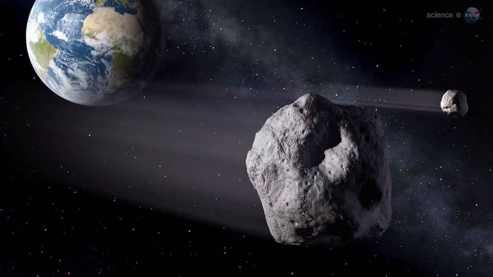 Concepção artística de um asteroide semelhante a Florence (Foto: ESA/NASA)