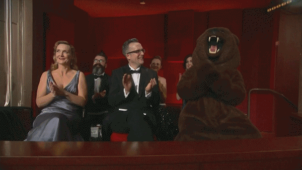 Urso - Oscar 2016 (Foto: reprodução)
