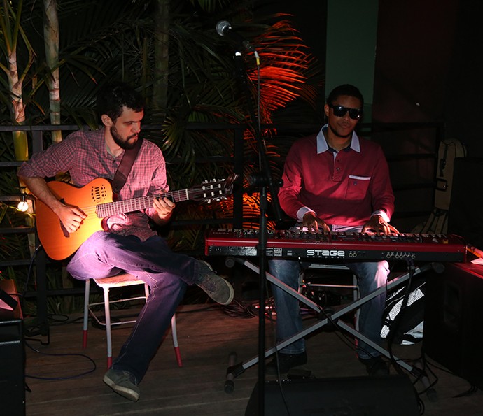 Gustavo Pereira e Luiz Otávio. Os são são integrantes da banda do Adnight (Foto: Isabella Pinheiro/Gshow)