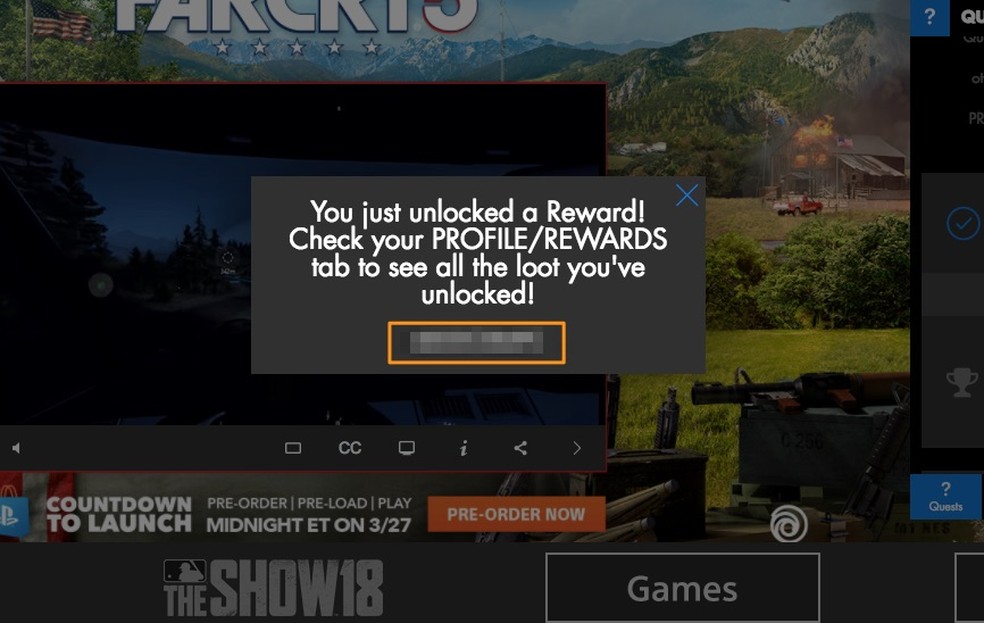 PlayStation Store: seu código de desconto vai aparecer na tela (Foto: Reprodução/Felipe Vinha)