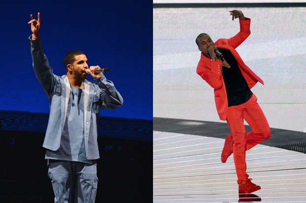 Drake e Kanye West: estilosos e excêntricos (Foto: Getty Images)