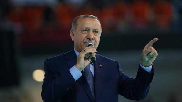 Taypp Erdogan, presidente da Turquia (Foto: Murat Kula/Palácio Presidencial/Divulgação via Reuters )