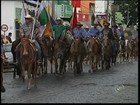 Participantes da Tropeada Paulista chegam a Itapetininga, SP