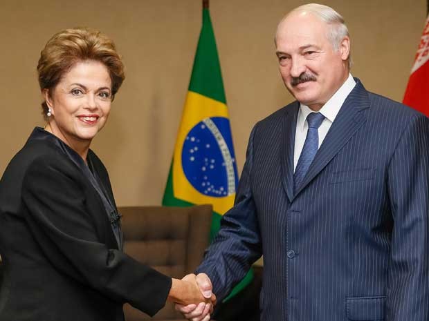 Presidenta Dilma Rousseff durante encontro com Alexander Lukashenko, presidente da República de Belarus (Foto: Roberto Stuckert Filho / Presidência da República)