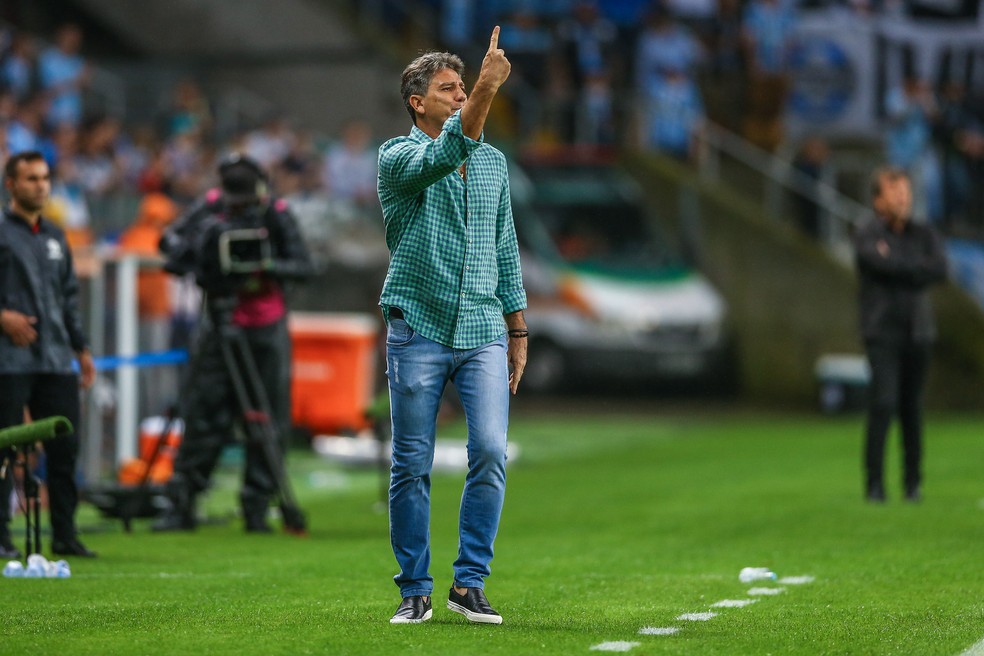 Renato tem bom retrospecto contra os argentinos — Foto: Lucas Uebel/Grêmio/Divulgação