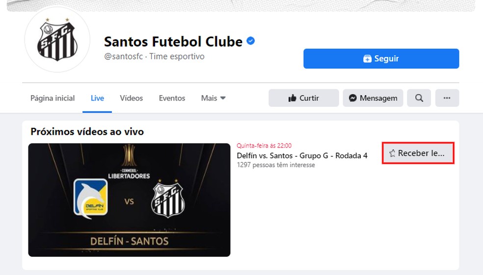 Delfin X Santos Como Assistir Ao Jogo Da Libertadores Ao Vivo E De Graca Redes Sociais Techtudo