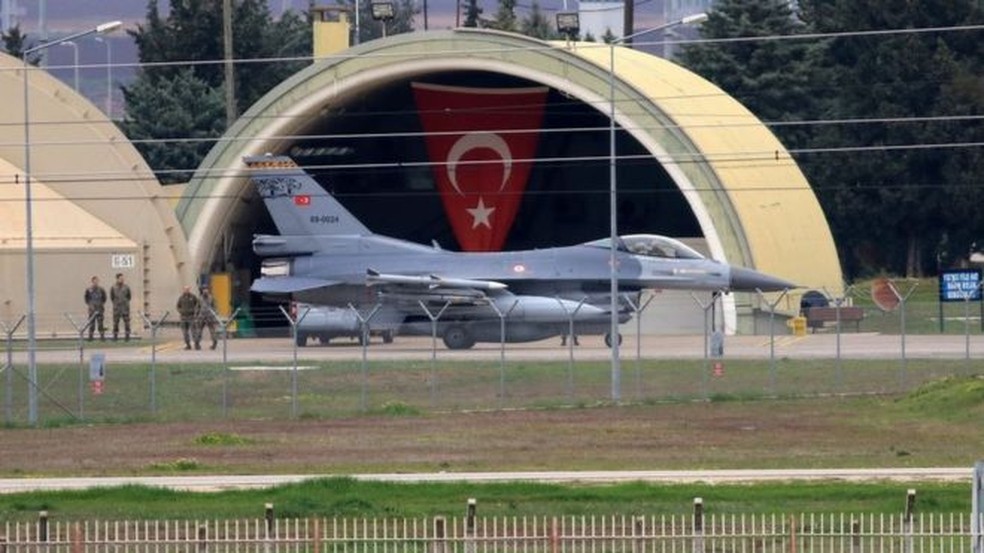 A base aérea de Incirlik é operada conjuntamente pelos EUA e Turquia — Foto: Getty Images/BBC