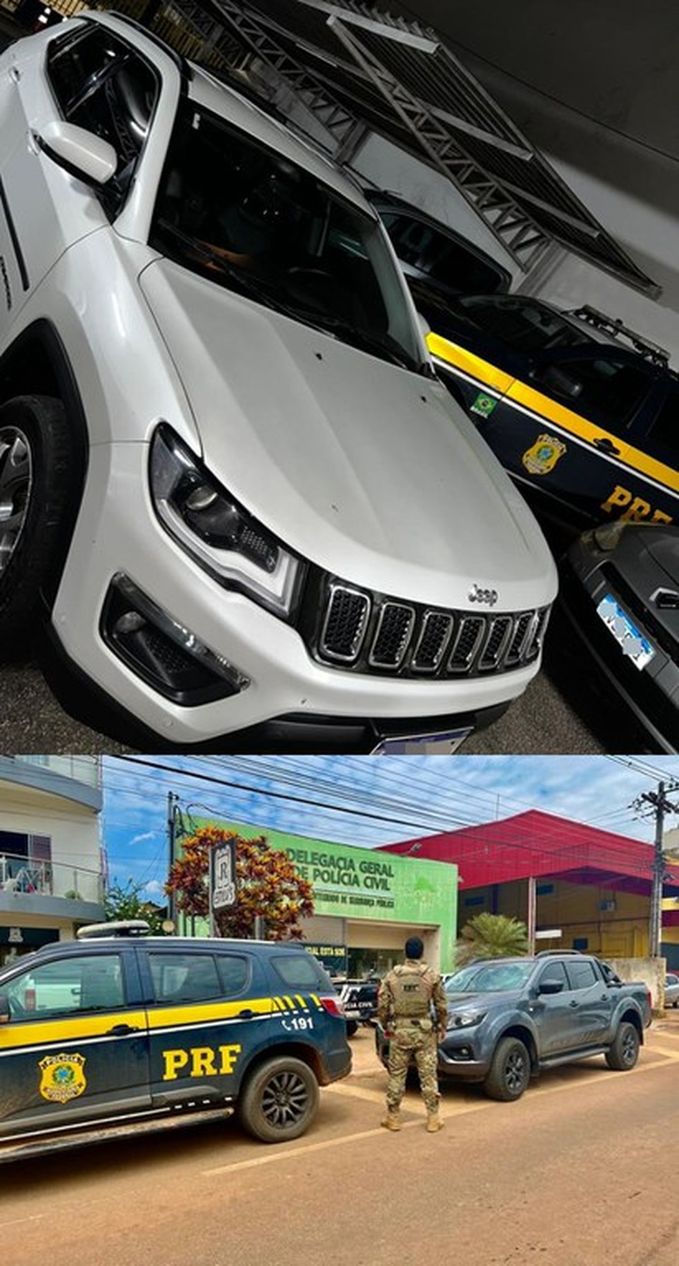 Carros roubados também foram recuperados pela PRF no Acre  — Foto: Nucom/PRF-AC