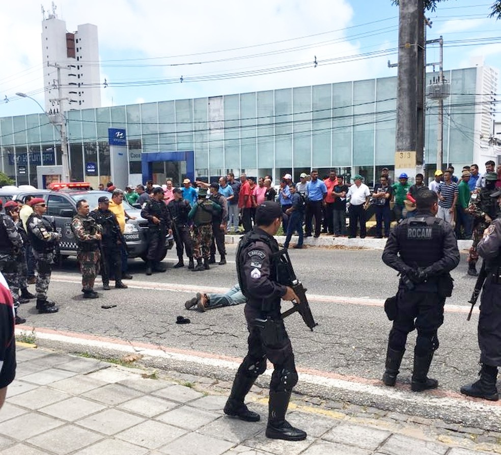 José Augusto de Medeiros Sena morreu durante a tentativa de assalto a um malote do Banco do Brasil da Av. Prudente de Morais (Foto: Divulgação/PM)