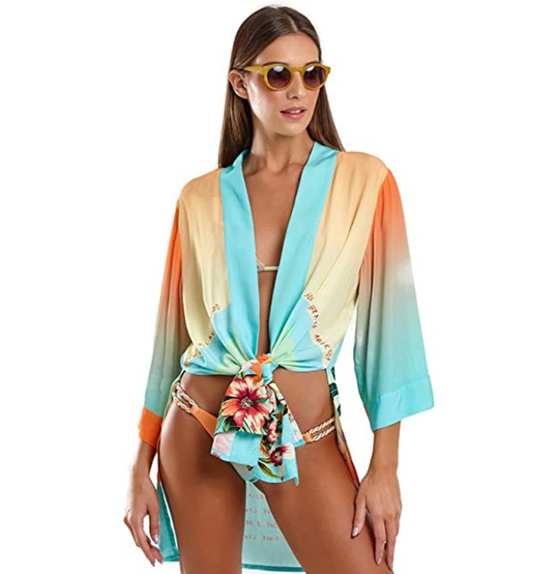 A blusa kimono Blueman pode ser usada como saída de praia ou para completar looks casuais (Foto: Divulgação/Blueman)