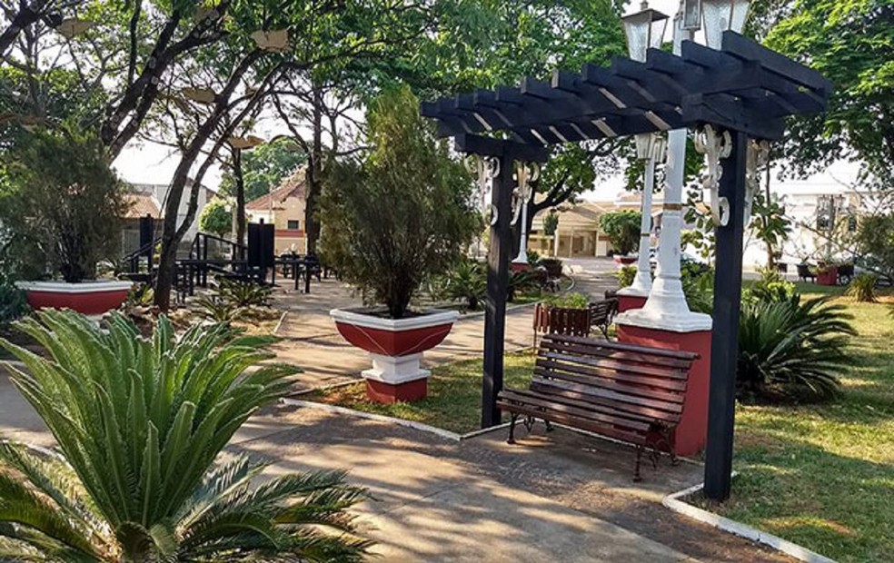 Suspeito confessou que ia até a Praça Dom Bosco, em Tupã (SP), para se masturbar — Foto: Prefeitura de Tupã/Divulgação