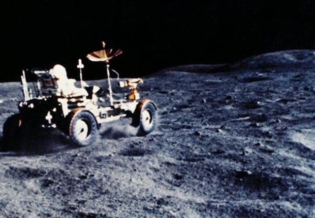 O veículo lunar foi usado em cada uma das últimas três missões Apollo (Foto: Nasa)