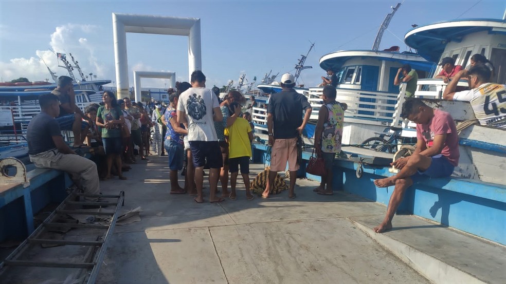 Vítima morreu afogado no rio Tapajós após cair de balsa — Foto: Redes Sociais