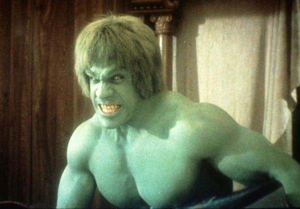 O ator Lou Ferrigno no papel do herói Hulk (Foto: Reprodução)