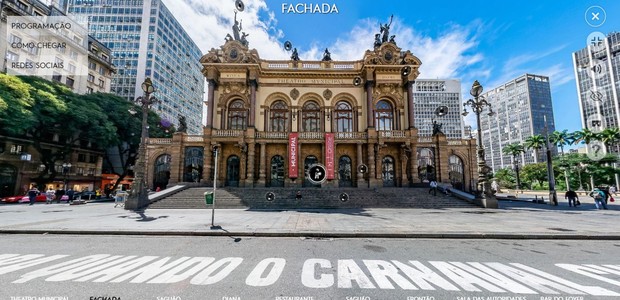 Theatro Municipal de São Paulo oferece novo tour virtual  (Foto: Reprodução)