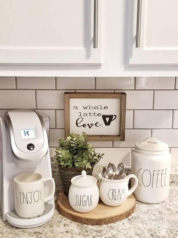 Canto do café: 12 ideias de decoração para você montar o seu (Foto: Reprodução / Pinterest)