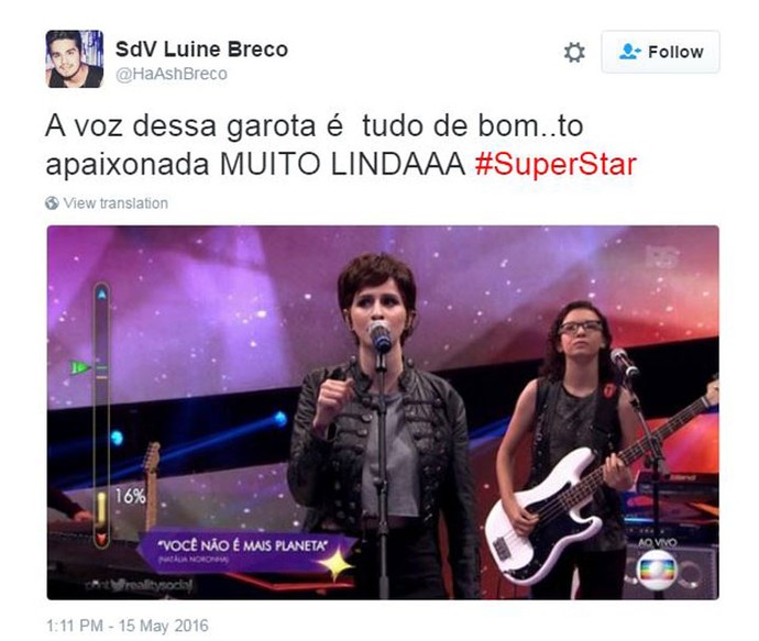 Vocalista da Plutão Já Foi Planeta ganha elogio (Foto: Reprodução da Internet)
