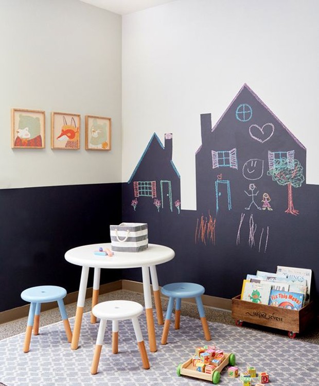 Seu filho pode brincar de casinha e criar uma cidade dentro de seu quarto (Foto: Pinterest/ Reprodução)
