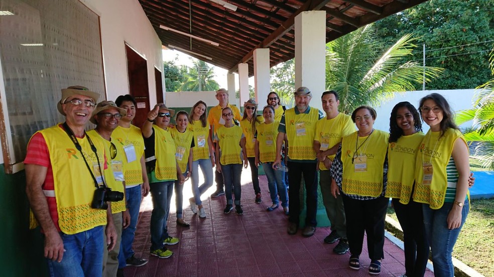 Equipe do Projeto Rondon se reúne para discutir ações que serão realizadas em 12 municípios de Alagoas (Foto: Ascom/59º BIMtz)