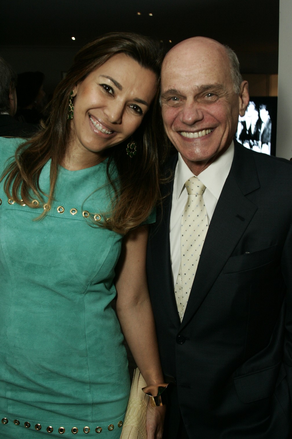 Veruska e Ricardo Boechat durante evento em S&atilde;o Paulo. Foto de novembro de 2011 &mdash; Foto: Paulo Giandalia/Estad&atilde;o Conte&uacute;do/Arquivo