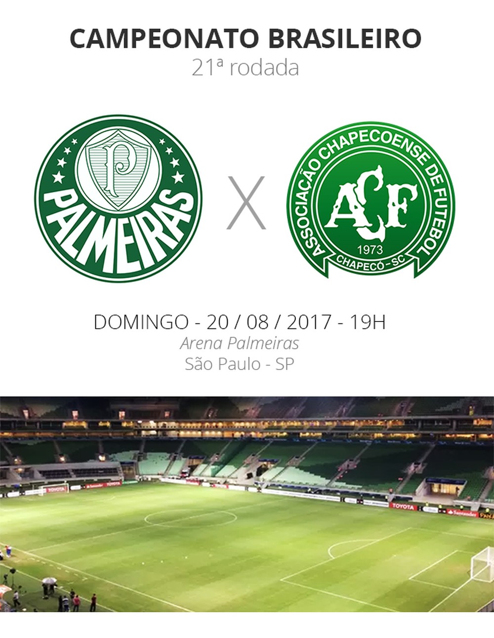 Rodada #21: tudo o que você precisa saber sobre Palmeiras x Chapecoense