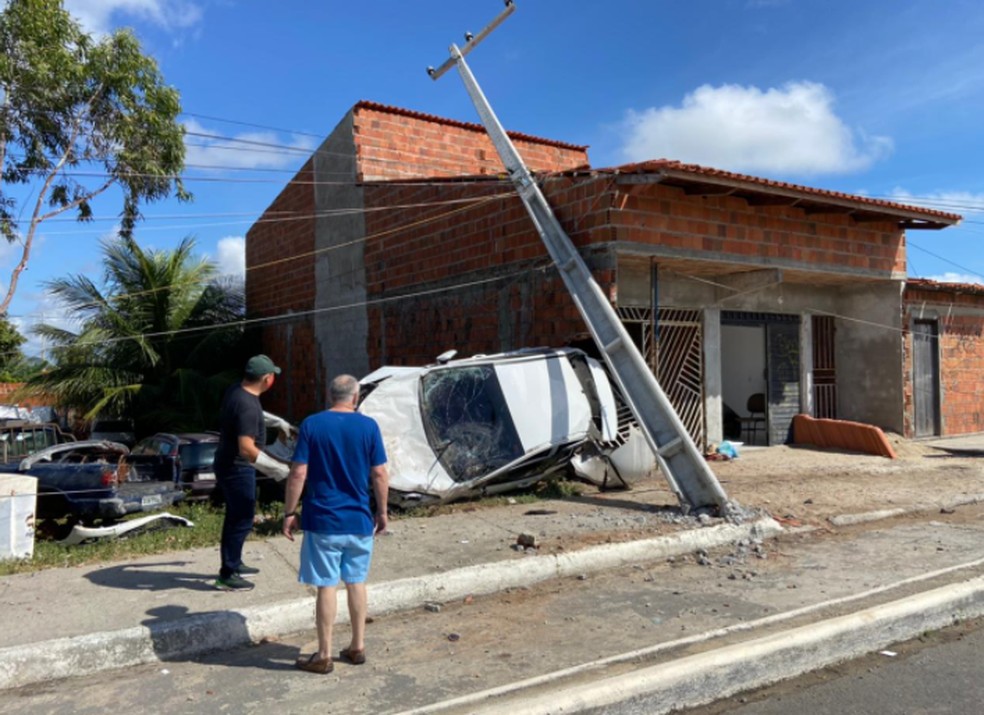 O acidente foi registrado na manhã desta segunda-feira (14). Não houve registro de feridos. — Foto:  Wanyffer Monteiro/Sistema Verdes Mares