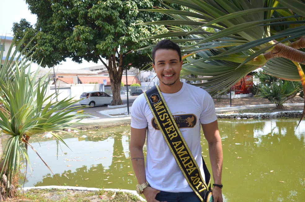 Wellington Ruan Tourinho foi eleito Mister Amapá 2017 (Foto: Fabiana Figueiredo/G1)