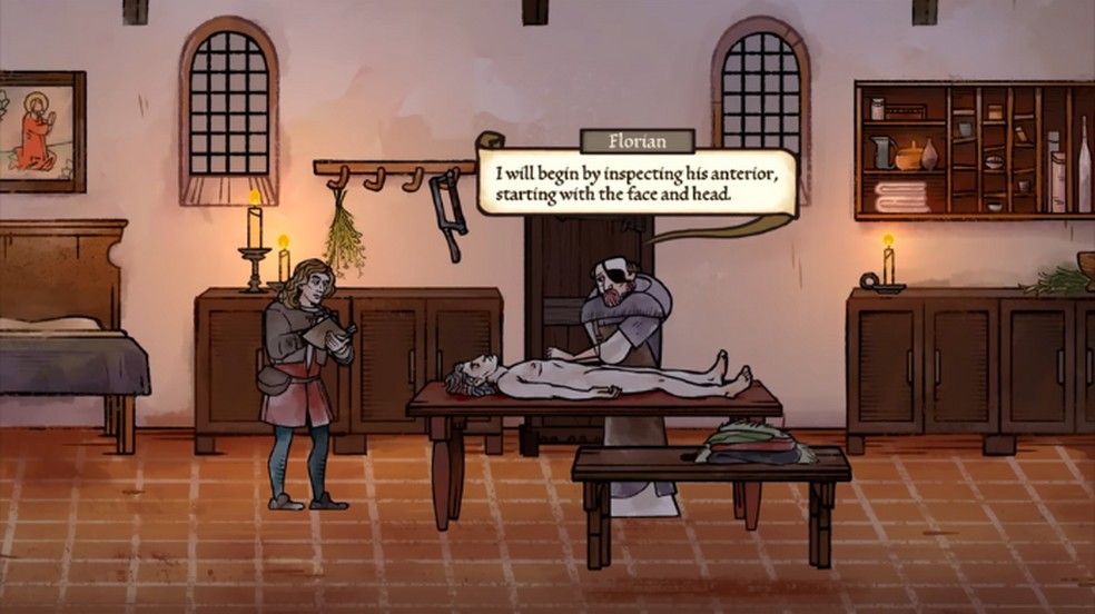 Em Pentiment, será necessário usar todos os recursos investigativos para descobrir quem é o assassino — Foto: Divulgação/Xbox