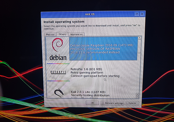 Escolha o primeiro sistema operacional que deseja instalar no seu Raspberry (Foto: Filipe Garrett/TechTudo)