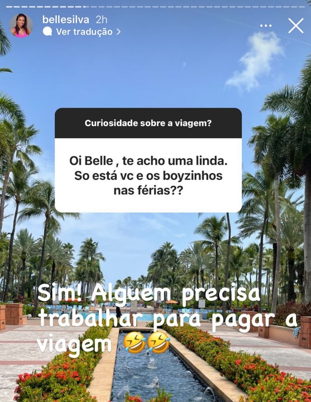 Belle Silva viaja só com os filhos (Foto: Reprodução/Instagram)