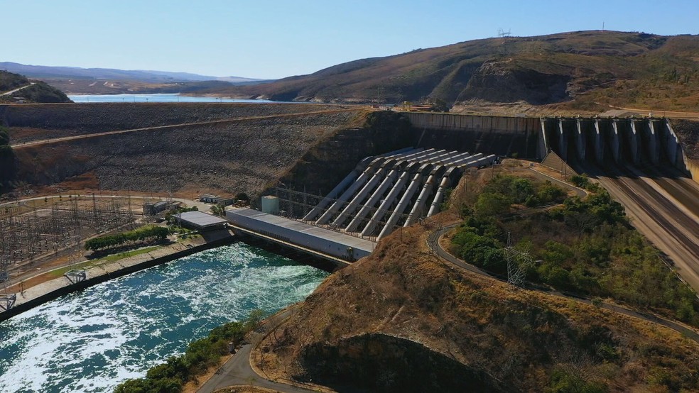 Represa de Furnas, em Minas Gerais — Foto: Globo Repórter/ Reprodução