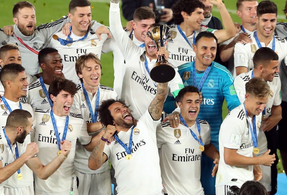 Real madrid sagrou-se campeão das últimas três edições do Mundial — Foto: REUTERS/Ahmed Jadallah